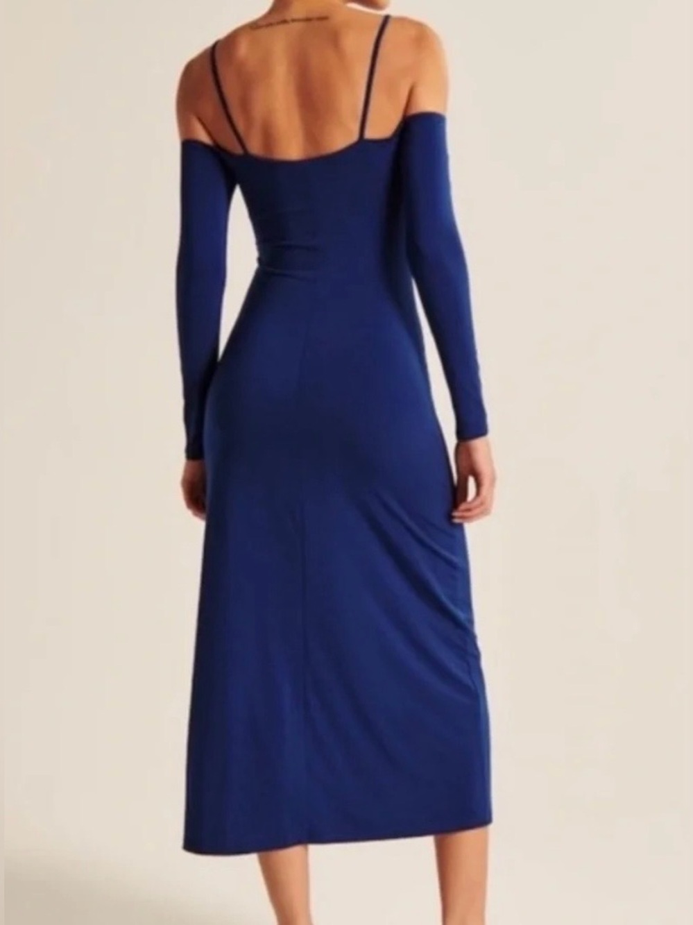 NWT Abercrombie long sleeve off the shoulder midi dress